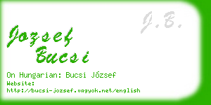 jozsef bucsi business card